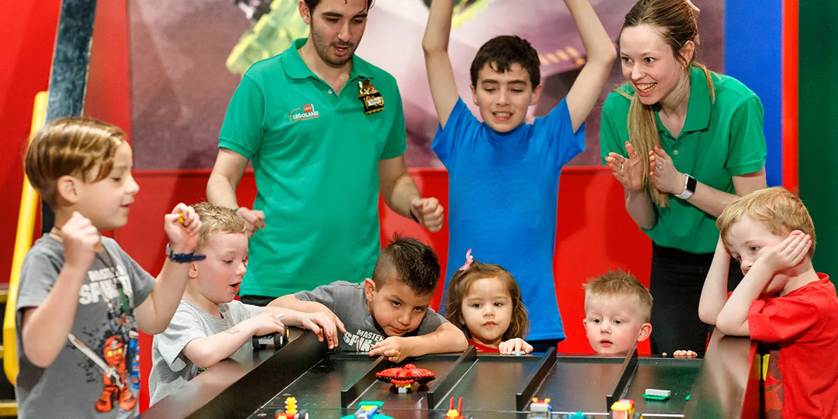 Excited Group at Build & Test | LEGOLAND Discovery Center New Jersey