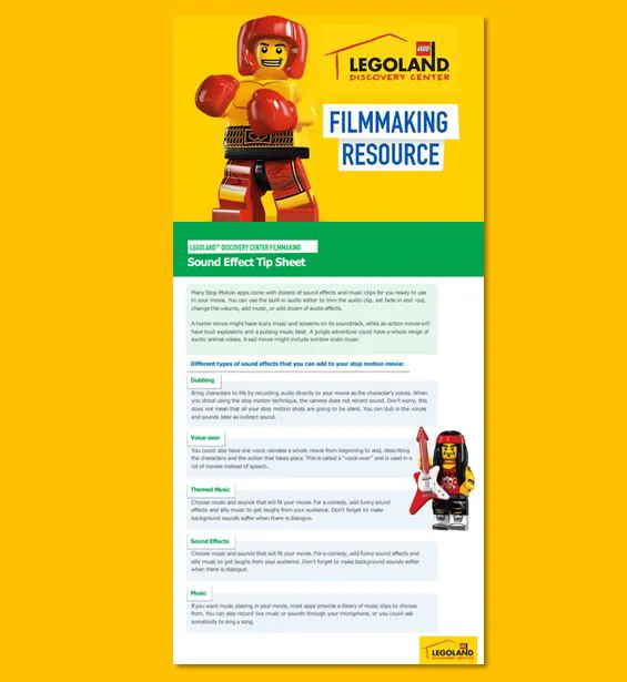 Tip Sheet Sound Effects Tile
